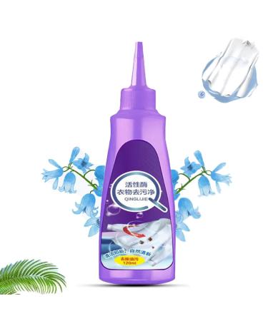 Graceful Stain Remover Active Enzyme Laundry Stain Remover Clothes Oil Stain Remover Garment Stubborn Stain Cleaner Oil Remover (1Pcs)