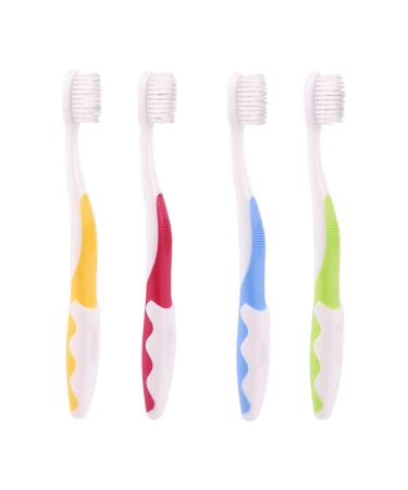 Milisten Children's Toothbrushes Small Soft Non-Slip for Children Ages 1-3 Pack of 4