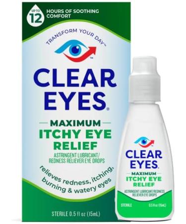 Clear Eyes Seasonal Relief Eye Drops - Astringent & Lubricant Redness Relief 0.5 fl oz - Fast Shipping Internationally - Buy Online on GoSupps.com