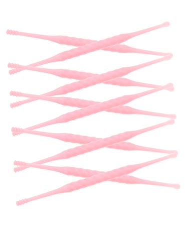 HAPINARY 12pcs Plastic Ear Wax Remover Earwax Cleaner Tool Spiral Ear Wax Remover Cleaner No Harmful Substances Easy to Carry Random Color