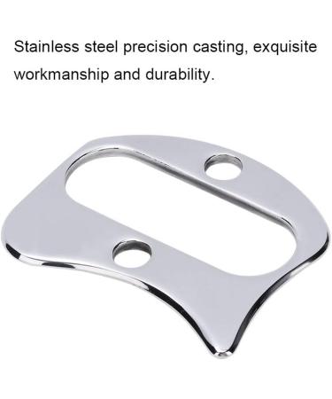 Verdant Touch Stainless Steel Gua Sha Massage Plate - Pain Relief Scraping Tool for Body Therapy - Buy Online on GoSupps.com