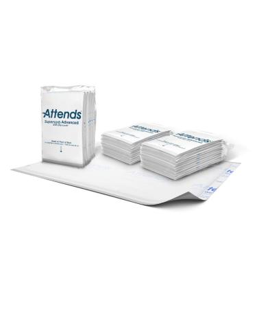 Attends Supersorb Advanced, Premium Underpads with Dry-Lock Technology, Adult Incontinence Care, 30