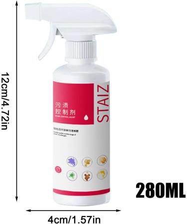 Stain Cleaner for Clothes | Clothes Stain Cleaner 280ml Multifunctional Stain Cleaner Spray with Natural Fragrance Fabric Stain Remover Spray for Laundry - Buy Online on GoSupps.com