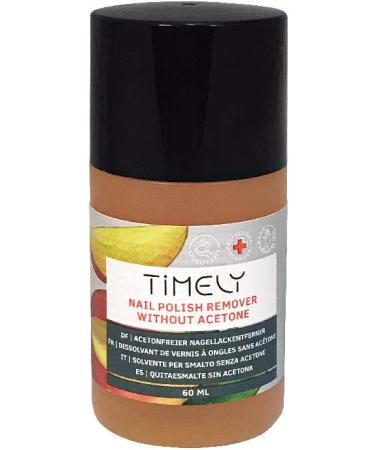  Timely Timely - Acetone-free nail polish remover with vitamins E and A and silk proteins small size (Pack of 4 x 60 ml) - Buy Online on GoSupps.com
