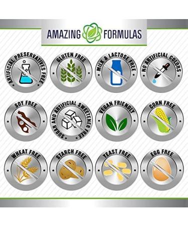 Amazing Formulas Reduced L-Glutathione 500mg 60 Veggie Capsules - Antioxidant with Immune Health Support, Non-GMO & Gluten Free - 60 Count - Buy Online on GoSupps.com