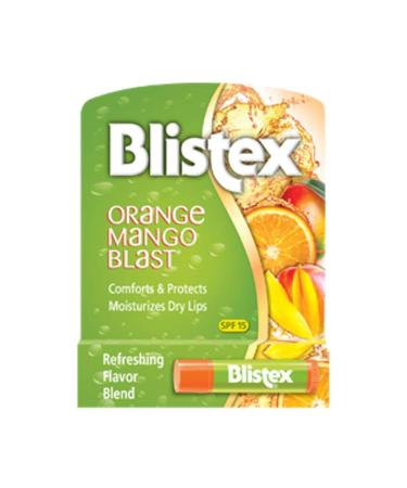 Blistex Lip Protectant SPF 15 Orange Mango Blast.15 oz (Pack of 7)