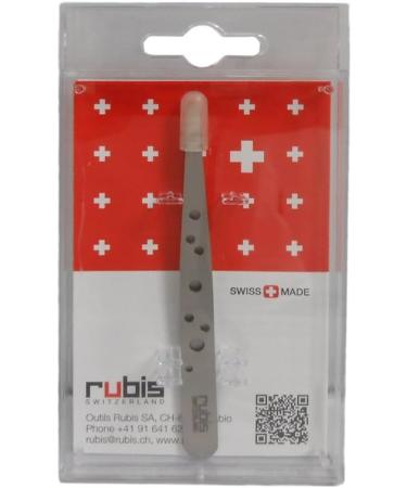 Rubis Swiss Tweeze Slanted Tip Tweezer - 3-3/4 | Precision Swiss Made Tweezers - Buy Online on GoSupps.com