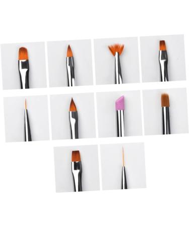 10pcs 1 Set Nail Painting Brush Manicure Art Brush Nail Art Liner Nail Drawing Brush Diy Manicure Tool Nail Nail Kit Gel Nail Art Pen Kit Accessories 3d With Cover - Buy Online on GoSupps.com
