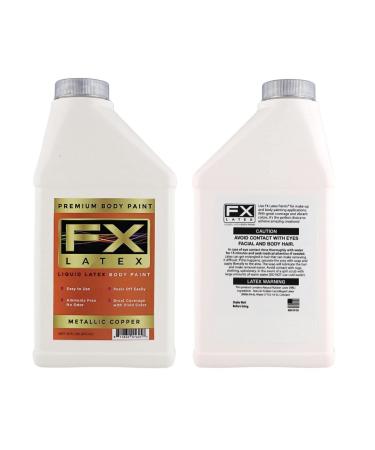 Liquid Latex Fashions - Ammonia Free Metallic Copper Face Paint for Kids & Adults | 16 oz - Perfect for Artwork School Plays Cosplays & Concerts - Buy Online on GoSupps.com