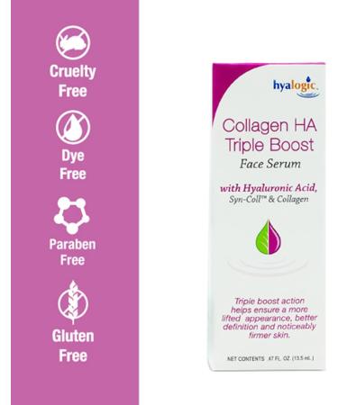 Hyalogic HA Collagen Serum - Triple Boost Face for Skin Care - Peptides for Face Youthful Firmness & Elasticity Boost Fragrance & Paraben Free Marine 0.47 FL OZ - Buy Online on GoSupps.com