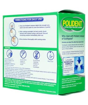 Polident Overnight 40ct - Strong Comfortable Denture Care for All Night Wear | Fast International Shipping - Buy Online on GoSupps.com