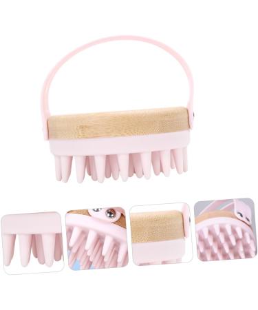 SESESFOUFU Shampoo Brush & Scalp Massager - Pink Scrubber for Hair Care & Peeling - 8.4x8x7.4cm | International Shipping Available - Buy Online on GoSupps.com