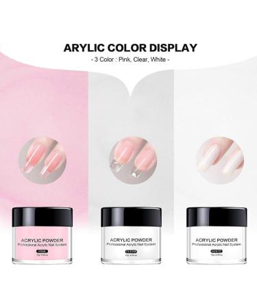 Premium Acrylic Nail Powder Set | Complete Kit with Liquid Nail Brush & Shapes for Extensions & Nail Art - Buy Online on GoSupps.com