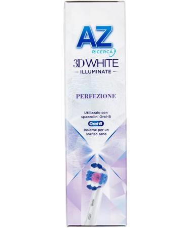 3x Dentifricio AZ 3D White Perfezione Toothpaste 50ml - Whitening Effect + Free Beni Culinari Keychain | International Shipping Available - Buy Online on GoSupps.com