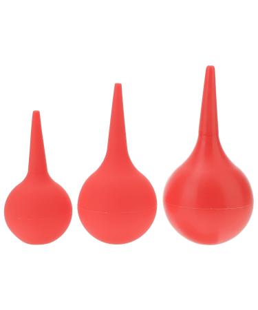 Ear Cleaner 3pcs Bulb Ear Syringe Hand Bulb Ear Ear Washing Squeeze Bulb Rubber Suction Ear Syringe Rubber Squeeze Bulb for Home Office Laboratory Tool Hand Tools