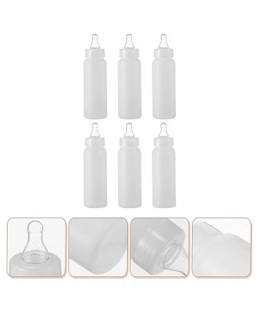 Hemoton 6pcs Lamb Feeding Bottles - 250ml Animal Nursing Bottle for Sheep, Lambs, Goats - Calf Milk Feeder Bottle - White - Buy Online on GoSupps.com
