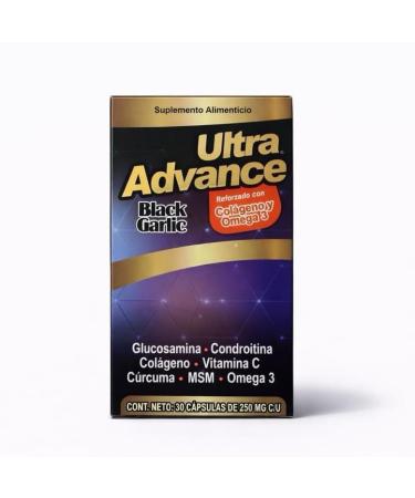 Ultra Advance Black Garlic Supplement - 30 Capsules - Buy Online on GoSupps.com