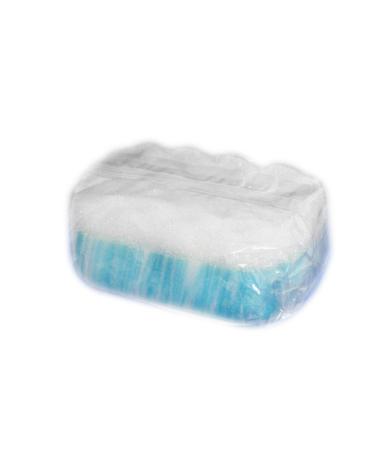 MAAJ 2x MASSAGE SPONGE OVAL COLOURFUL MASSAGE SIDE CLEANING SIDE