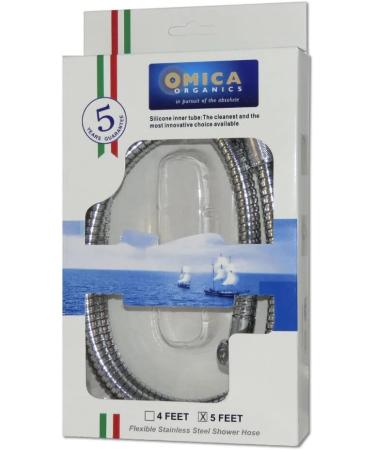 5-ft Stainless Steel Shower Hose with PVC-Free Silicon Innerlining - Buy Online on GoSupps.com