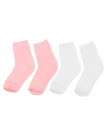 Ipetboom 2 Pairs Anti-split Socks Foot Protector Socks Moisturizing Socks for Adult Moisturizing Socks for Foot Care Foot Spa Socks Gel Men and Women Nursing Socks Middle Tube