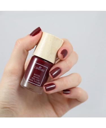 Buy LaNature Vegan Water-Based Nail Polish - Dark Velvety Red Peel-Off - 10 ml - Eco-Friendly Red Rose - Buy Online on GoSupps.com