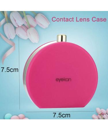 ANGGREK Portable Contact Lens Case with Mirror - Pink Soaking Storage Kit for Travel | Buy Internationally - Buy Online on GoSupps.com