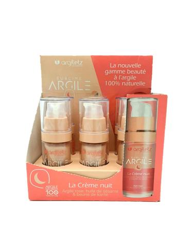 ARCILIA ARCILIA - DISPLAY CARDBOARD OF 6 NIGHT FACE CREAMS - NATURAL AND ORGANIC FACIAL CARE RICH NON-GREASY CREAM