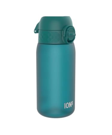 Ion8 Kids Water Bottle 350 ml/12 oz Leak Proof Easy to Open Secure Lock Dishwasher Safe BPA Free Carry Handle Hygienic Flip Cover Easy Clean Odour Free Carbon Neutral Aqua 350ml OneTouch 2.0
