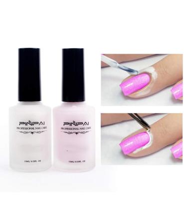 10 set of Nail Polish Glue Peel Off Liquid Nail Art Tape Latex Tape Finger Skin Protected Liquid Nail Care Tool Pink 15ml 10 set of (Pink 15ml) - Buy Online on GoSupps.com