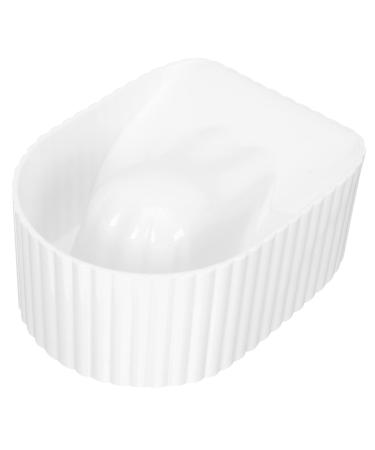 FOMIYES Manicure Hand Soak Bowl Hand Tools Manicure Bowl Nail Soak Bowl Manicure Tools Nail Tools Dampen Dish for Nails Gel Nail Polish Manicure Soaking Bowl Manual Supplies White Acrylic