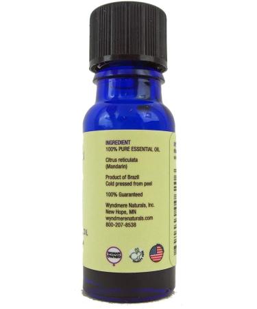 Wyndmere Naturals Mandarin Essential Oil - 0.33 Ounce | Premium Quality for Aromatherapy & Wellness | Worldwide Shipping - Buy Online on GoSupps.com