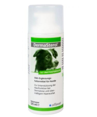 Alfavet DermaSterol dietary supplement for dogs and cats with dermatosis and excessive hair loss 125 ml - Buy Online on GoSupps.com