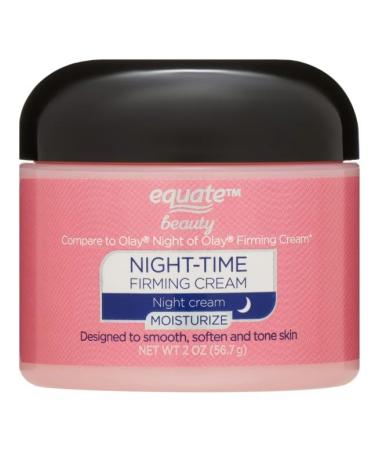 Equate Night Time Firming Moisturize Face Cream All Skin Types Fine Lines & Wrinkles 2 oz