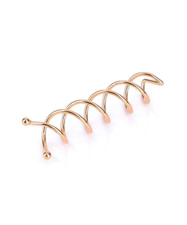 Minkissy 20pcs Rose Gold Spiral Hair Pins - Round Tip Bobby Pins for Stylish Hair Updos International Shipping Available - Buy Online on GoSupps.com