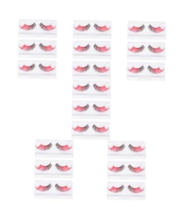 Beaupretty 18 Pairs Halloween False Eyelashes Artificial Eyelashes Unique Fake Eyelashes Women False Eyelashes Party Eyelashes Exaggerated False Eyelashes Imported Fiber Decorate Miss Make up