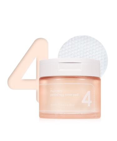 numbuzin No.4 Pore Zero Peeled Egg Toner Pad | Gentle Exfoliator  PHA  LHA  Makeup Skin Prep  Panthenol | Korean Skin Care for Face  70 pads  6.42 fl.oz