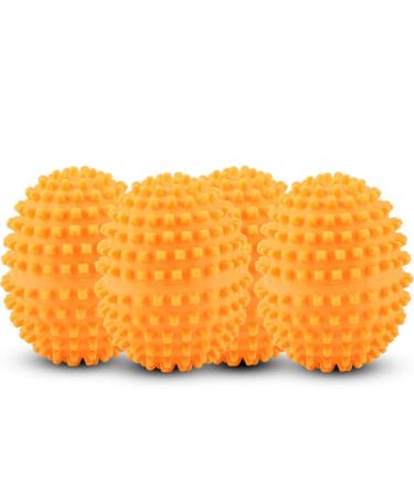 4Pcs/Set Orange Reusable Washing Laundry Drying Ball for Home Clothes Cleaning
