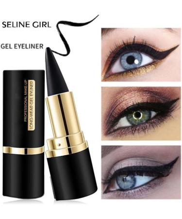 4 Pack Gel Eyeliner Easy to Use Makeup Matte Eyeliner Black Eyeshadow Stamp Women's Waterproof Eyeliner Pencil (ash) - Buy Online on GoSupps.com