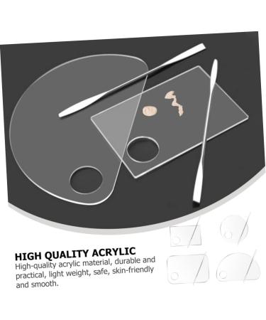  BIUDECO High-Quality Acrylic Makeup Mixing Tray Versatile Foundation Tray for Liquid Foundation and Eyeshadow - Buy Online on GoSupps.com