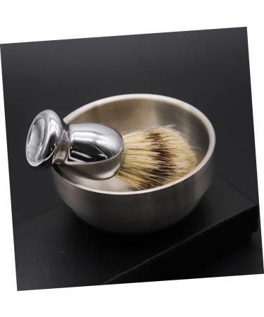 Minkissy 2pc Men's Shaving Set - Rustproof Steel Grooming Tools & Shaving Bowl with Brush - Premium Quality Key Bowl for Men - Buy Online on GoSupps.com