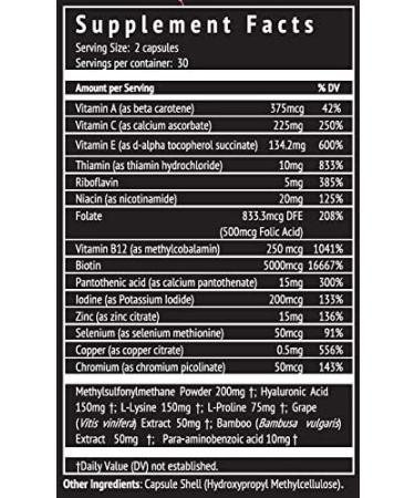 Dr. Nigma Hair Skin and Nails Beauty in A Bottle 60 Capsule Supplement - Buy Online on GoSupps.com