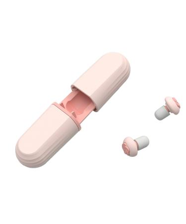6 Pairs Noise Reduction Earplugs Multipurpose Reusable Comfortable Fit Easy Carrying with Silicone Material for Sleeping Working Studying () Pink