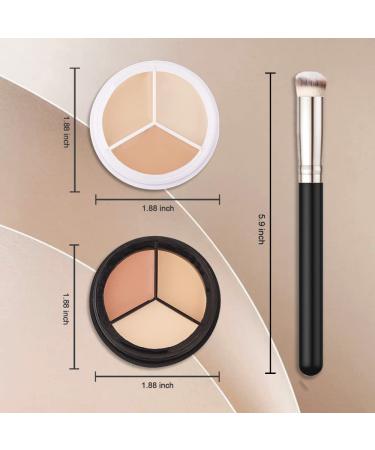 KMF2005 Professional Correcting Concealer Palette - 5.2*3 Colors - 2Pcs - Buy Online on GoSupps.com