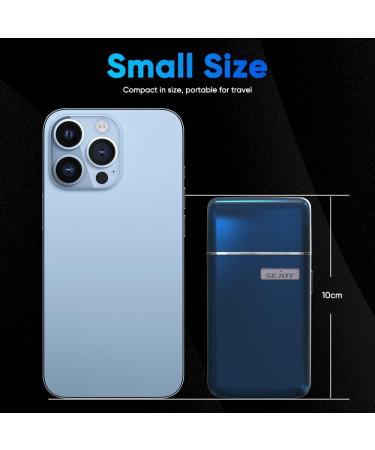 Buy Sejoy Portable Electric Razor for Men | IPX7 Waterproof Toothed & Mesh Blades Magnetic Adsorption | Best Mini Electric Foil Shaver - Buy Online on GoSupps.com