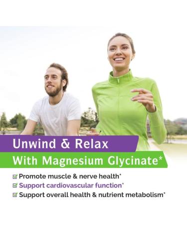 Magnesium Glycinate 500mg | 240 Vegetarian Capsules | Non-GMO & Gluten-Free | Supports Muscle, Nerve & Heart Health | 8-Month Supply - Buy Online on GoSupps.com