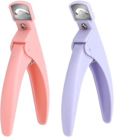 SUICRA Nail Clippers Fingernail Clipper Toenail Manicure One-Word Scissors French U-Shaped Flat Mouth Scissors Fake Nail Scissors Plastic Handle Nail Clippers Plastic Handle Manicure Pliers (Color : Pink - Buy Online on GoSupps.com