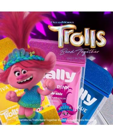 Buy Hally Hair Viva Yellow 1-Day Hair Color for Kids | Temporary Shade Stix Dye | No Mess Application | Washes Out Easily | Fun Trolls Hair Accessories for Girls & Boys - Buy Online on GoSupps.com