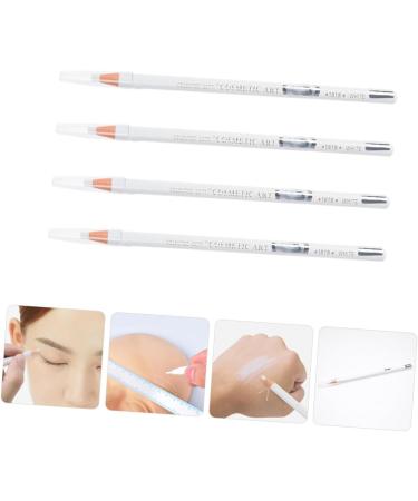 minkissy Natural in 4 White Eyebrow Pencils Sweatproof and Easy to Tilt for Women - Buy Online on GoSupps.com