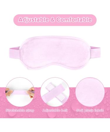 ACWOO Cooling Eye Mask with Gel Beads | Hot Cold Therapy for Puffy Eyes, Migraine Relief, Dark Circles - Reusable | Swollen Eyes, Sinus Pain - B Pink - Buy Online on GoSupps.com