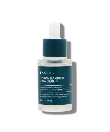 BACIEL - HYDRA BARRIER CICA SERUM (1.01 fl.oz) 68% Centella Leaf Trehalose Ceramide - Fragrance Free - Korean Lightweight Moisturizer for Face